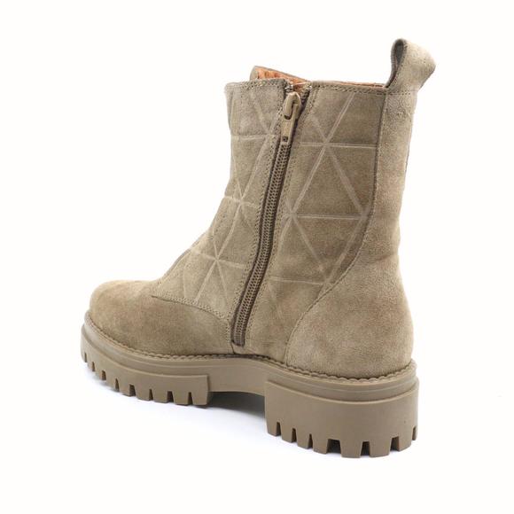 NEW ATELIERS carson combat boot in taupe suede - Picture 7 of 9